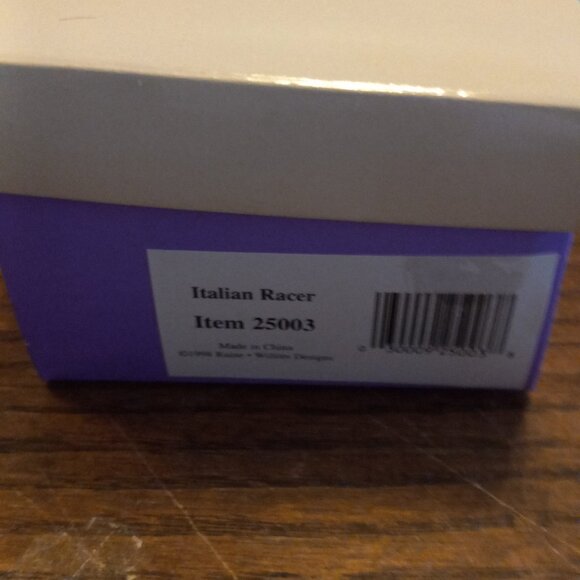 Just The Right Shoe  By Raine Italian Racer Shoe Mini Figurine 25003 - Picture 11 of 11